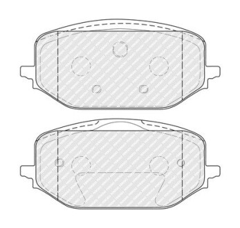 FDB5337 Колодки гальмівні дискові (комплект 4 шт) FERODO подбор по vin на Brocar