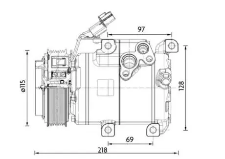 ACP1467000P Компресор, система кондиціонування повітря MAHLE / KNECHT подбор по vin на Brocar
