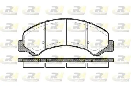 276300 Гальмівні колодки дискові ROADHOUSE підбір по vin на Brocar