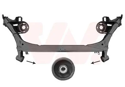 5880629 Балка задньої підвіски VAG (вир-во Van Wezel) VAN WEZEL підбір по vin на Brocar