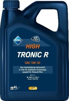 15F45A Олива моторна High Tronic R SAE 5W30 (4 Liter) ARAL підбір по vin на Brocar