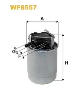 WF8557 Фільтр палива WIX FILTERS підбір по vin на Brocar