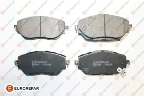 1681166580 Колодки гальмівні дискові (комплект 4 шт) EUROREPAR підбір по vin на Brocar
