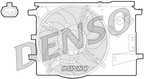 DER09053 Вентилятор, охлаждение двигателя DENSO підбір по vin на Brocar