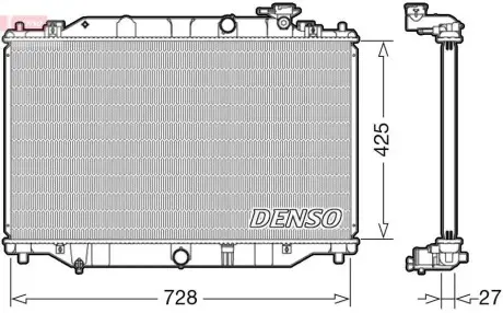 DRM44040 Радиатор, охлаждения дивгателя DENSO підбір по vin на Brocar