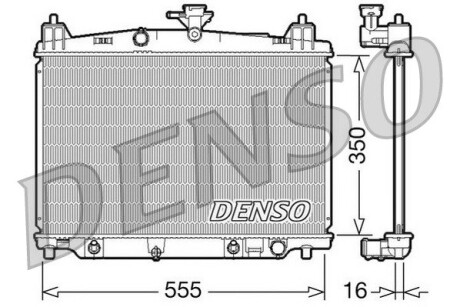 DRM44018 Радиатор, охлаждения дивгателя DENSO підбір по vin на Brocar