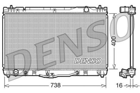 DRM50043 Датчик ABS, передний DENSO підбір по vin на Brocar