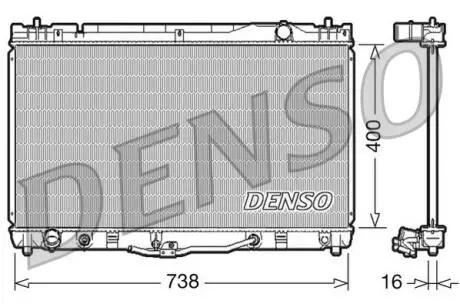 DRM50043 Датчик ABS, передний DENSO підбір по vin на Brocar