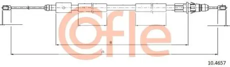 92104657 Трос, стояночная тормозная система COFLE підбір по vin на Brocar