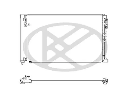 CD021041 Радиатор, охлаждения дивгателя KOYO підбір по vin на Brocar