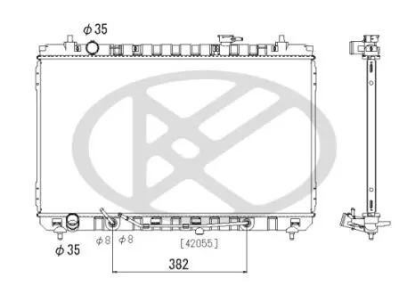 PL823444 Радиатор, охлаждения дивгателя KOYO підбір по vin на Brocar
