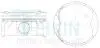 46697025 Поршни +0.50mm (к-кт на мотор) 1AR-FE Venza, Highlander, Lexus RX270 TEIKIN підбір по vin на Brocar