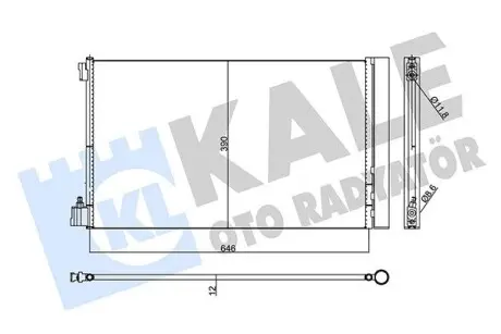 473299 Радиатор кондиционера Opel Insignia A/Chevrolet Malibu KALE OTO RADYATOR подбор по vin на Brocar