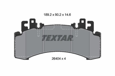 2640401 Гальмівні колодки MERCEDES EQE/EQS "F "22>> TEXTAR подбор по vin на Brocar