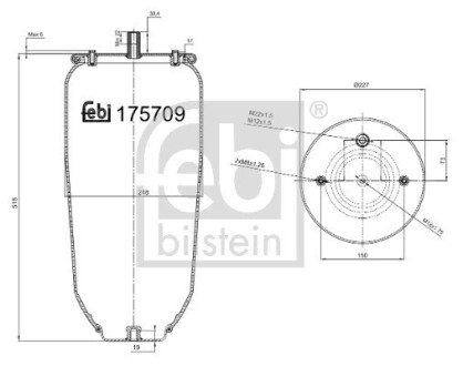 175709 Подушка амортизуюча FEBI BILSTEIN подбор по vin на Brocar