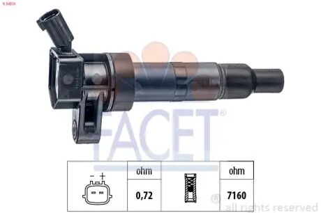 96456 Котушка системи запалювання FACET підбір по vin на Brocar