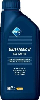 15F46E Олива моторна Blue Tronic II SAE 10W40 (1 Liter) ARAL підбір по vin на Brocar