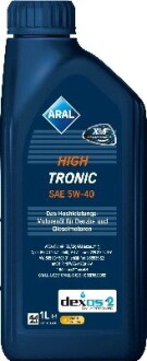 15F47B Олива моторна High Tronic SAE 5W40 (1 Liter) ARAL підбір по vin на Brocar