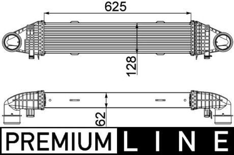 CI358000P Інтеркулер MAHLE / KNECHT підбір по vin на Brocar