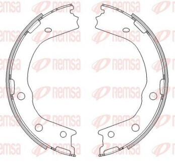 448800 Колодки гальмівні барабанні (комплект 4 шт) REMSA підбір по vin на Brocar