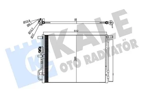 357785 Радіатор кондиціонера Hyundai Tucson/KIA Sportage (15-) 1.6i, 1.6, 1.7, 2.0 CRDi (357785) KALE OTO RADYATOR KALE OTO RADYATOR підбір по vin на Brocar