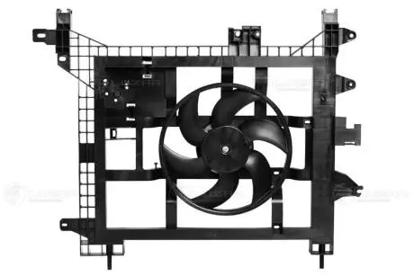 LFK0950 Електровентилятор охолодження з кожухом Duster 1.5/1.6/2.0 (10-) AC- (LFK 0950) Luzar LUZAR підбір по vin на Brocar