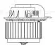 LFH1856 Электровентилятор отопителя VW Touareg (02-)/Audi Q7 (05-) (задний) (LFh 1856) Luzar LUZAR підбір по vin на Brocar