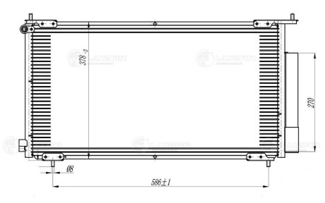 LRAC23NL Радіатор кондиціонеру CRV 2.0/2.4 (02-) АКПП/МКПП з ресивером (LRAC 23NL) Luzar LUZAR підбір по vin на Brocar