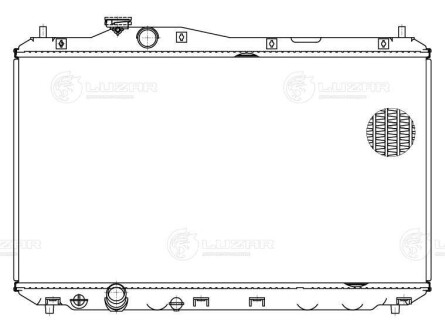 LRC2312 Радіатор охолодження Honda Civic 4D (12-) МКПП/АКПП (LRc 2312) LUZAR LUZAR підбір по vin на Brocar