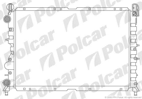 1402083X Радіатори охолодження POLCAR підбір по vin на Brocar