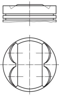 011PI00105000 Поршень MAHLE / KNECHT підбір по vin на Brocar