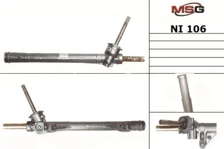 NI106 Рульова рейка без ГПК нова Renault Modus 04-08, Renault Clio III 05-12, Nissan Micra 03-10 MSG підбір по vin на Brocar