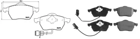 71129AAP Колодки тормозные передние Audi A4 B7 (8HE) (11/05-03/09) APLUS подбор по vin на Brocar