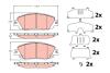 GDB2394 Гальмівні колодки дискові TOYOTA Corolla/Yaris Cross &quot;F &quot;18&gt;&gt; TRW підбір по vin на Brocar