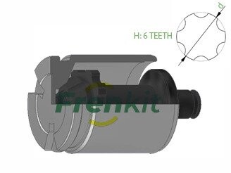 K415201 Поршень гальмівного супорту VW PASSAT B6 05-10 FRENKIT підбір по vin на Brocar