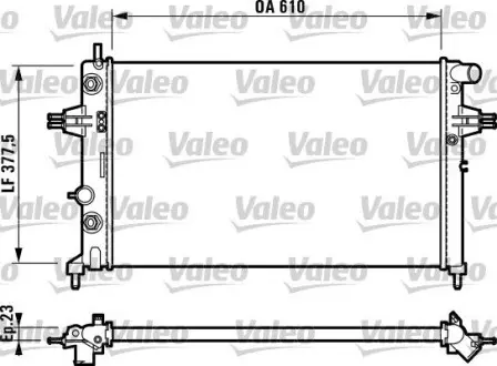 732549 Радіатор охолоджування VALEO подбор по vin на Brocar