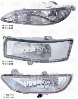 FP8163H3E Фара протитуманна лів. TOYOTA CAMRY XV30 04-06 DEPO підбір по vin на Brocar
