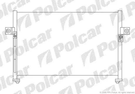 4062K8C2 Радіатори кондиціонера POLCAR підбір по vin на Brocar