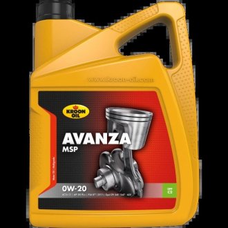 37350 Олива моторна Avanza MSP 0W-20 5л KROON OIL подбор по vin на Brocar