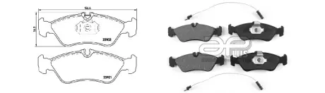 71221AAP Колодки гальмівні, ліві/праві, задні APLUS підбір по vin на Brocar