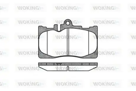 P990300 Колодки гальмівні WOKING підбір по vin на Brocar