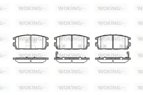 P977302 Колодки гальмівні WOKING підбір по vin на Brocar