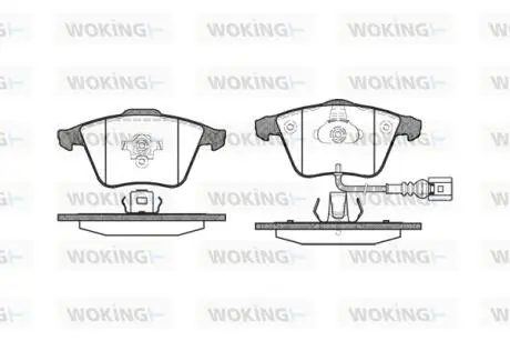P864332 Колодки гальмівні WOKING подбор по vin на Brocar