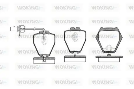 P652302 Колодки гальмівні WOKING підбір по vin на Brocar
