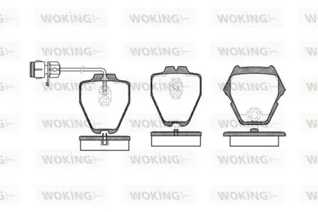 P652312 Колодки гальмівні WOKING підбір по vin на Brocar