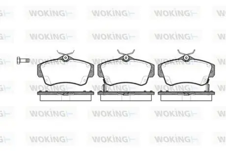 P653302 Колодки гальмівні WOKING підбір по vin на Brocar