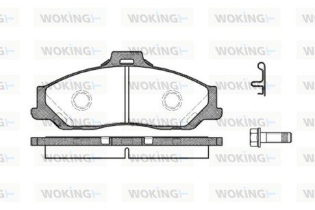 P630301 Колодки гальмівні WOKING подбор по vin на Brocar