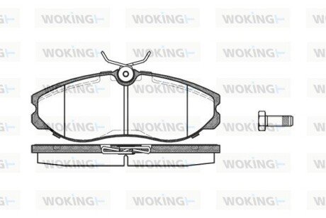 P562300 Колодки гальмівні WOKING подбор по vin на Brocar