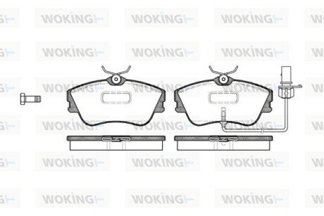 P580321 Колодки гальмівні WOKING підбір по vin на Brocar