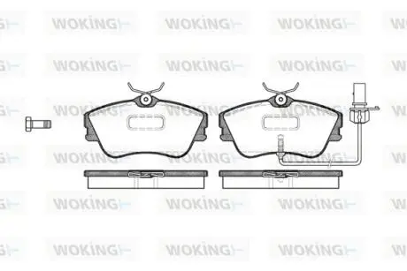 P580321 Колодки гальмівні WOKING подбор по vin на Brocar